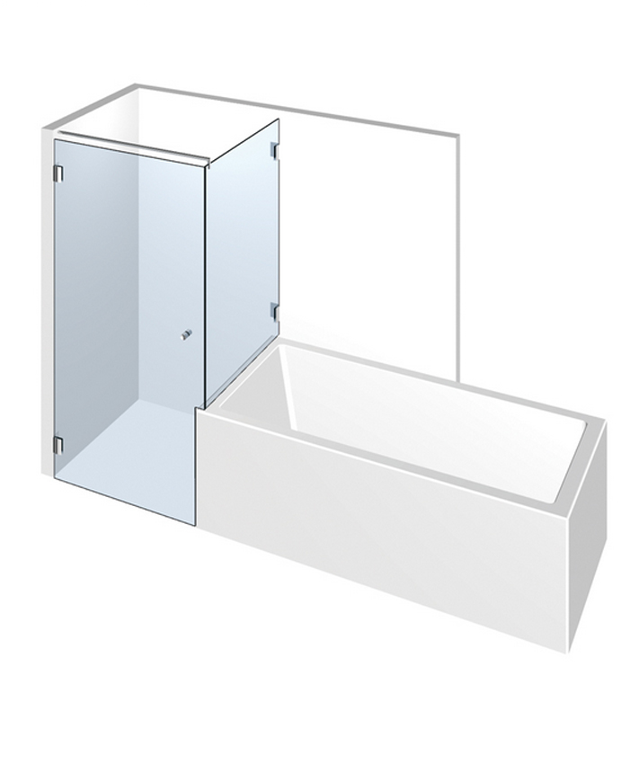 sklenený sprchovací kút otváravý - typ b10